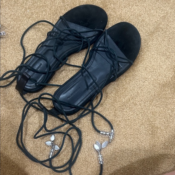 Isabel Marant Elegant Black Strappy Sandals. Love the beaded design - Picture 8 of 9